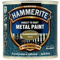 HAMMERITE Direct To Rust Metal Paint - Hammered Gold - 250ml